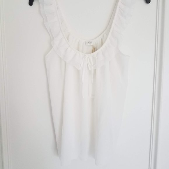 NWT Aritzia Wilfred Reverie Blouse in Light Birch - Size S - Picture 2 of 7